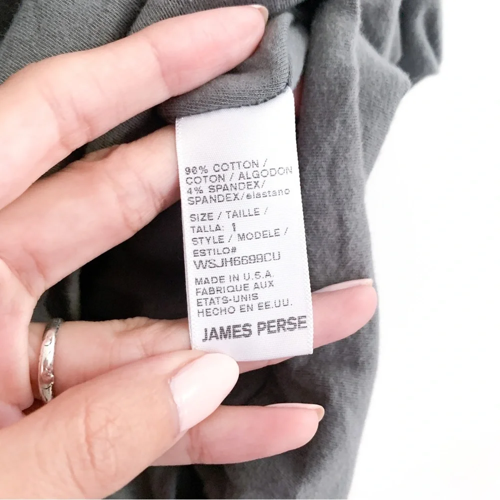 James Perse Ruched Raglan Mini Dress 1 - Picture 6 of 8